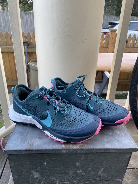 Nike Shoes - NWOT Never Worn Women's Nike Air Zoom Trail Terra Kiger Blue and Pink Size 8